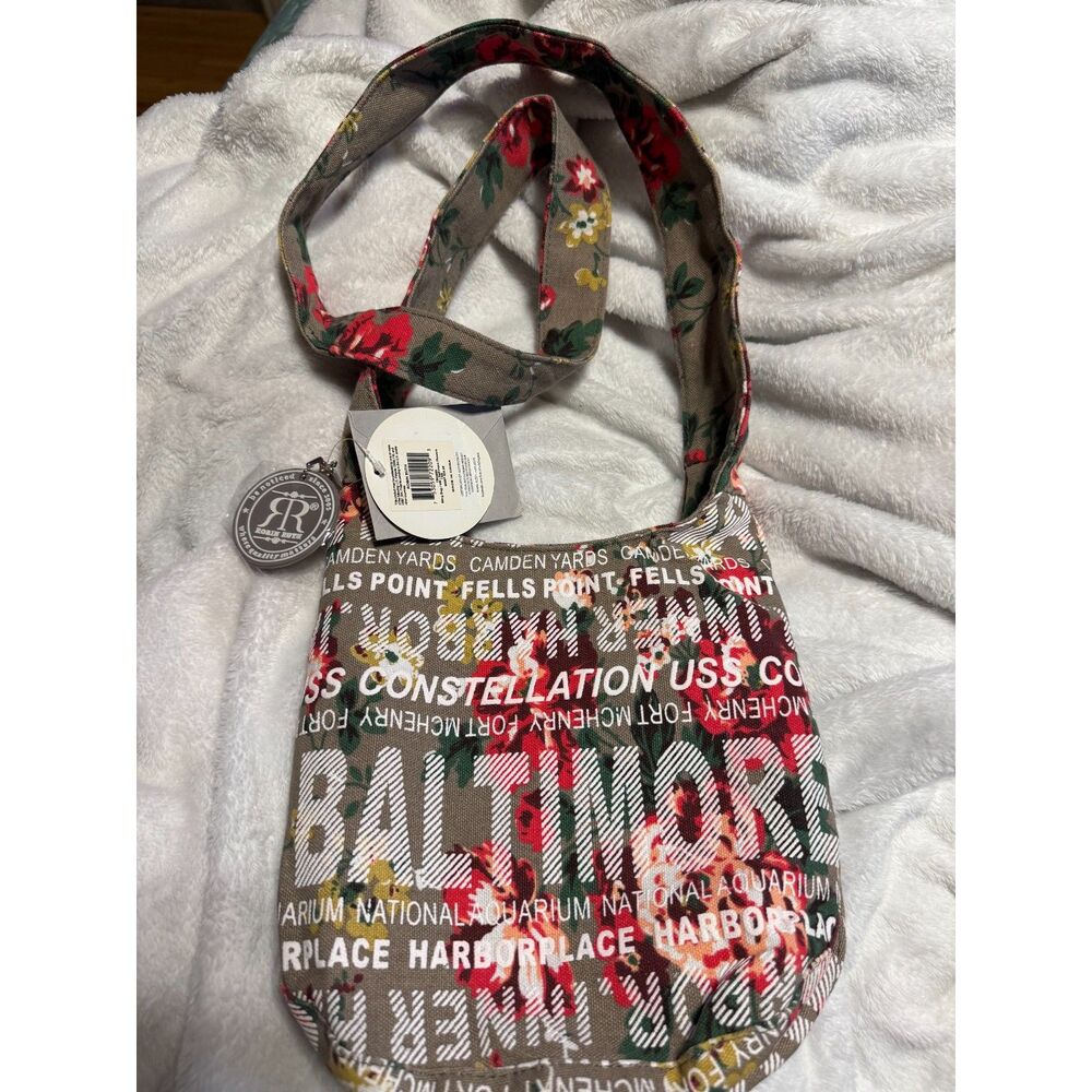Robin Ruth Baltimore Floral Canvas  NWT  Crossbody/Shoulder Purse